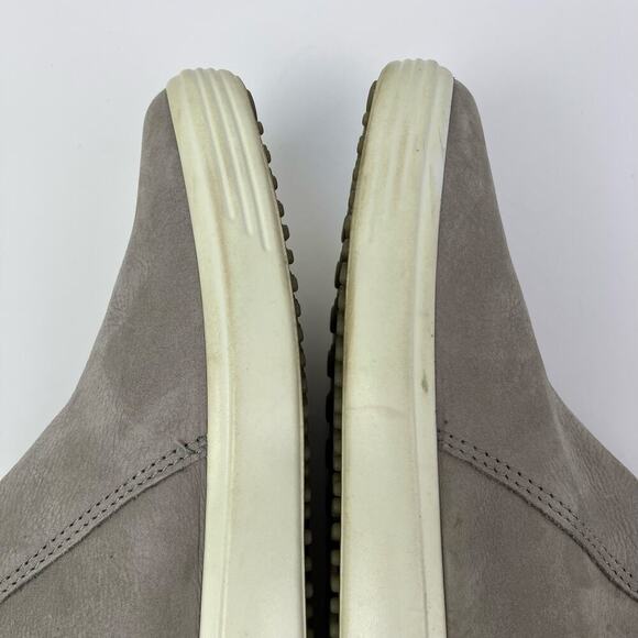 ECCO Soft 7 Nubuck Zip Bootie Ankle Sneakers Soft Leather Comfort Shoes Grey - Picture 12 of 16